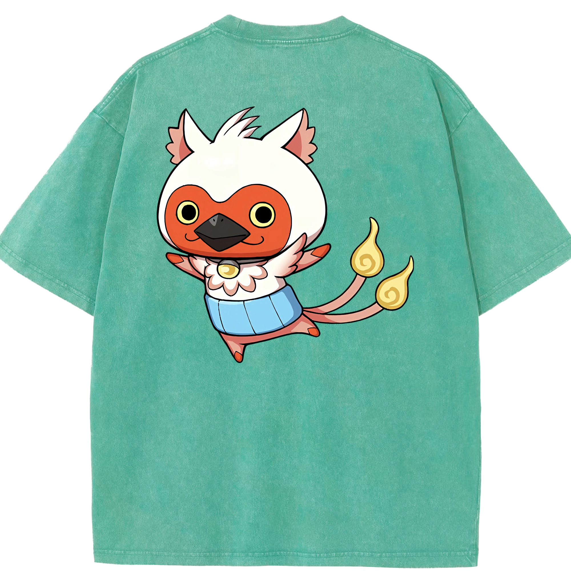 （画像用） 妖怪ウォッチ Yo-kai Watch 綿100% ヴィンテージ風 半袖Tシャツ（背面プリント）